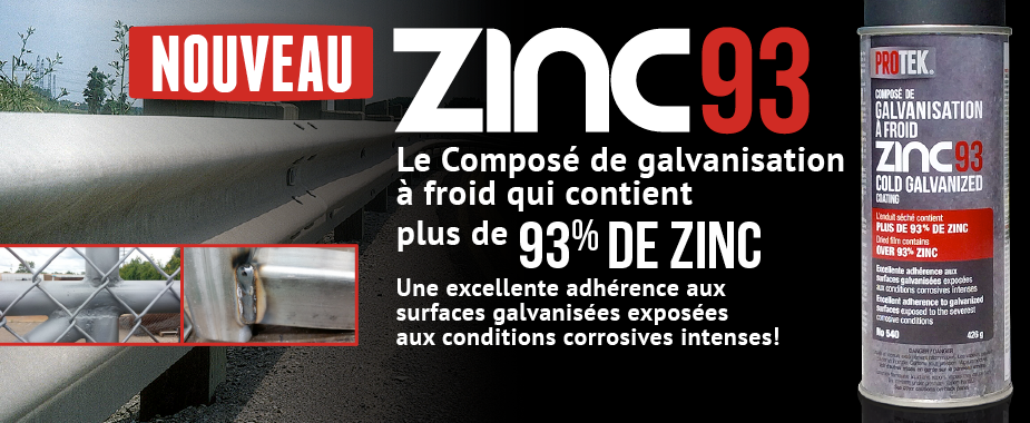 Nouveau Zinc93®, composé de galvanisation à froid.